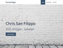 Tablet Screenshot of chrissanfilippo.com